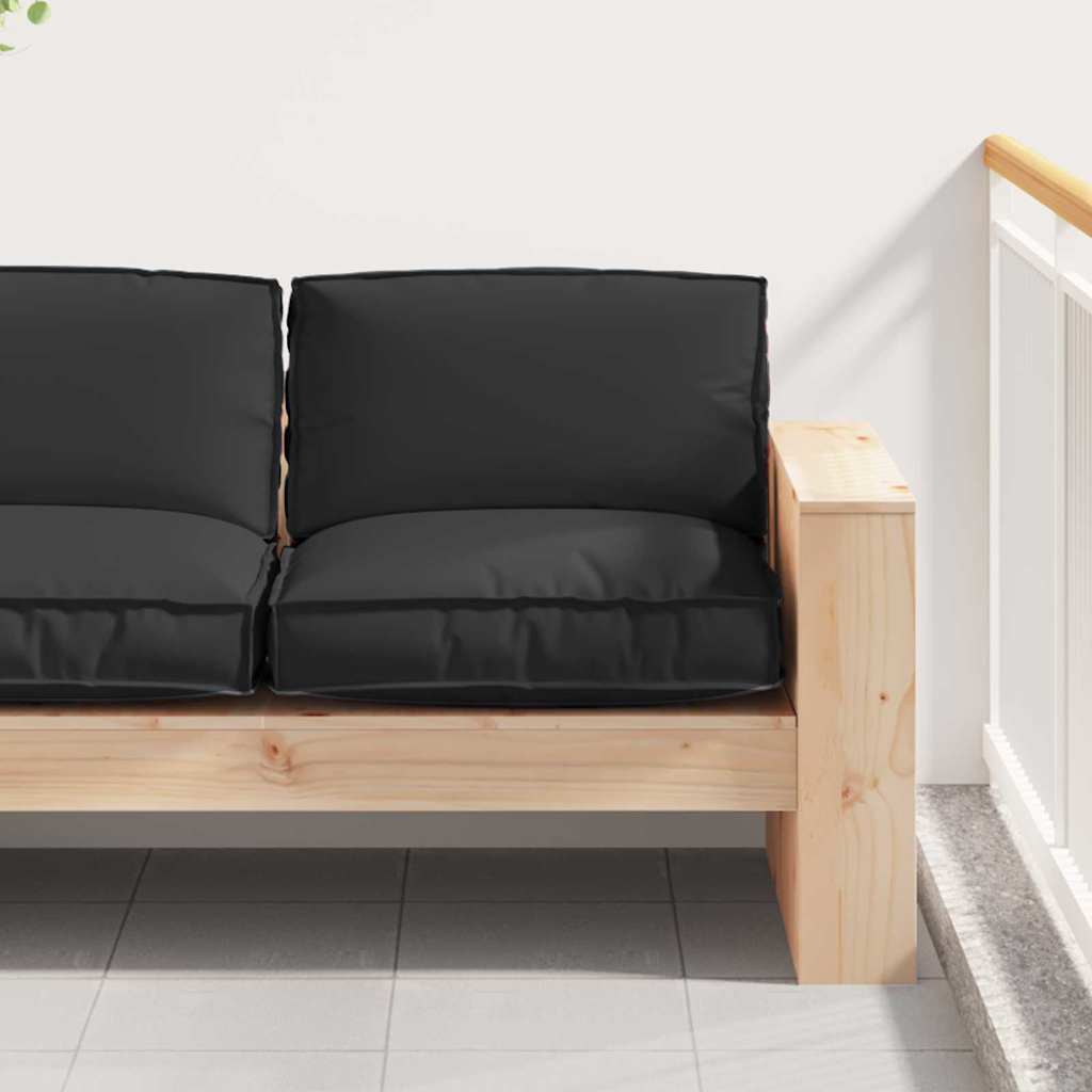 Cuscino Vidaxx nero 80 x 80 x 12 cm tessuto oxford