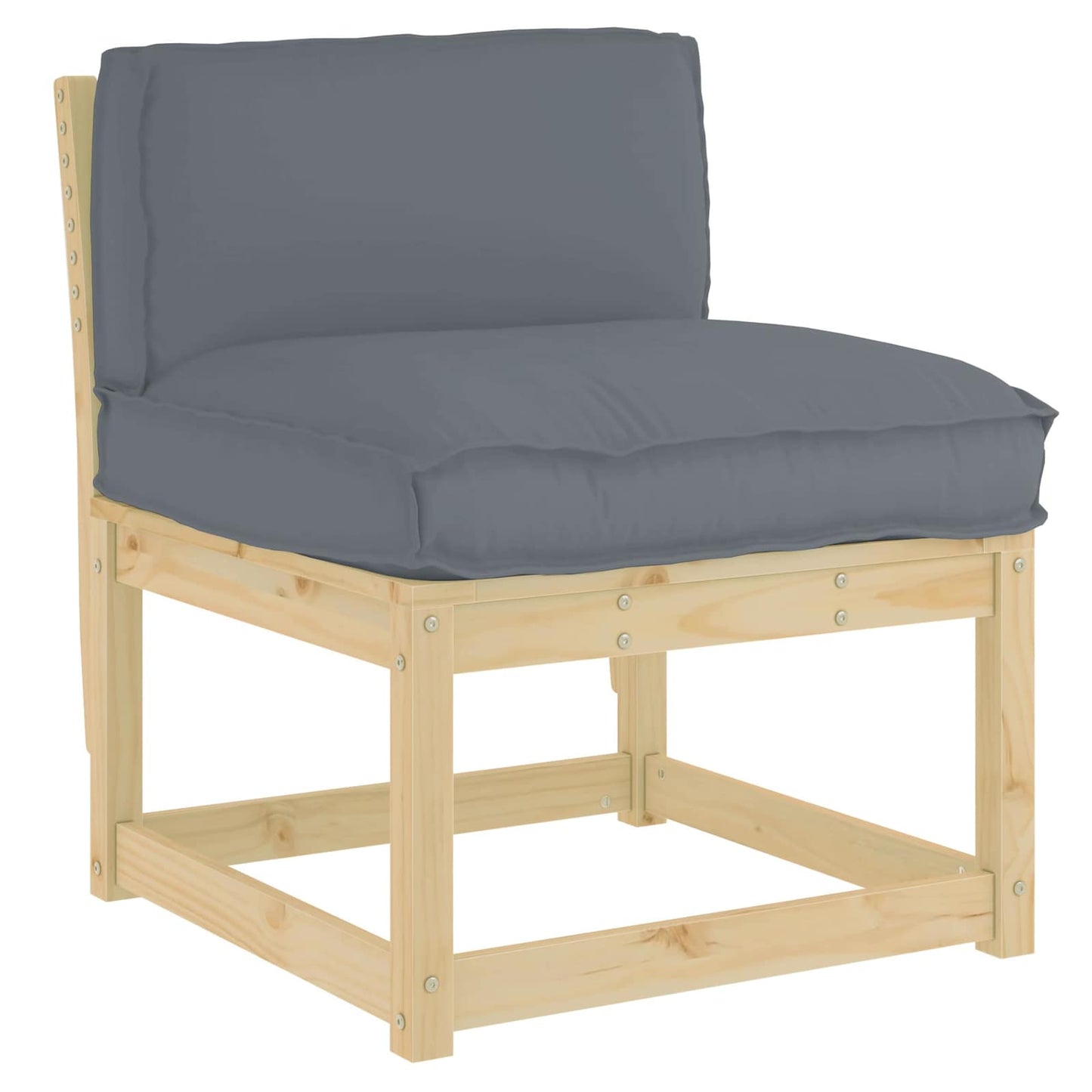 Cuscino Vidaxl antracite 70 x 40 x 12 cm tessuto oxford