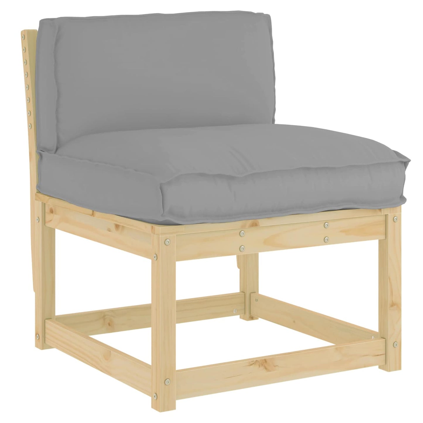 Cuscino Vidaxx grigio 70 x 40 x 12 cm in tessuto oxford