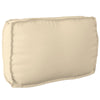 Cojín vidaxl beige 70 x 40 x 12 cm tela oxford