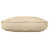 Cojín vidaxl beige 70 x 40 x 12 cm tela oxford