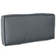 Cojín vidaxl antracita 80 x 40 x 12 cm tela oxford