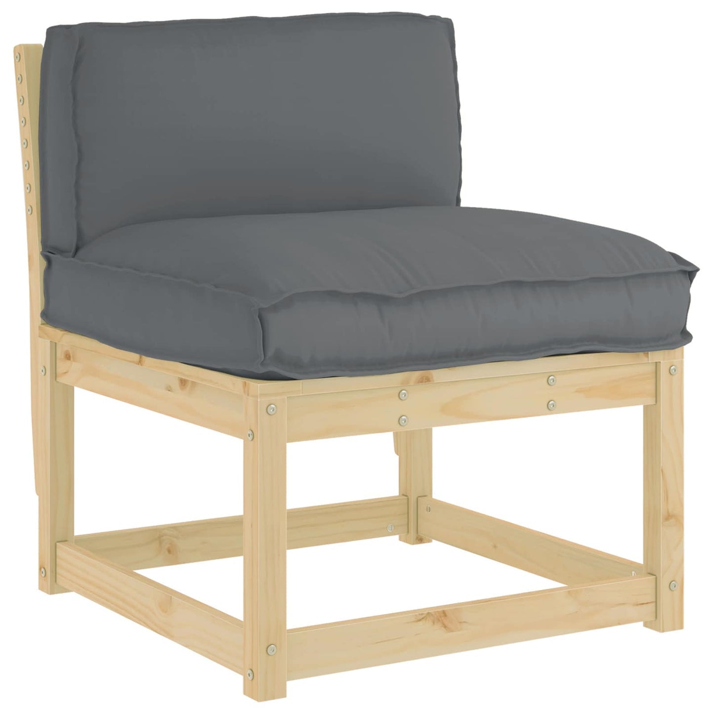 Cuscino Vidaxl antracite 80 x 40 x 12 cm tessuto oxford