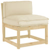Cuscino Vidaxl beige 80 x 40 x 12 cm in tessuto oxford