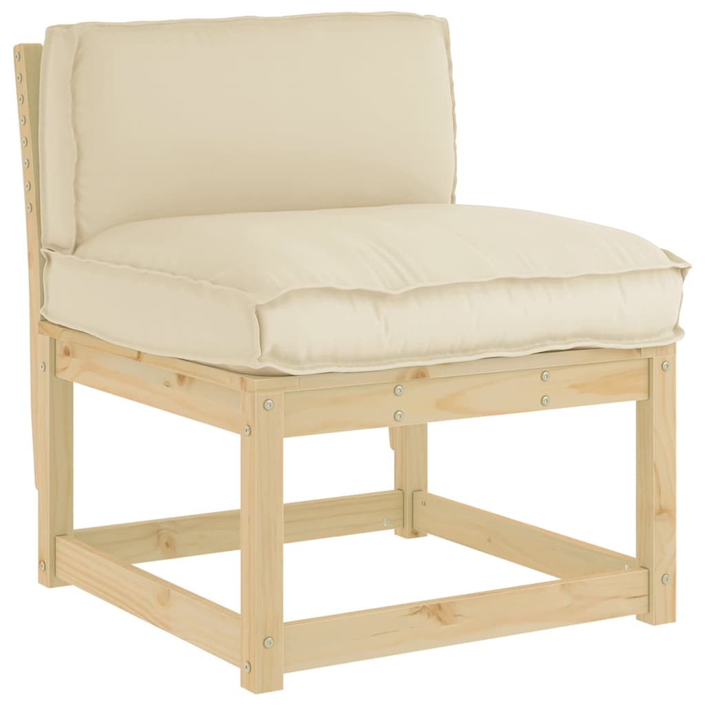 Cuscino Vidaxl beige 80 x 40 x 12 cm in tessuto oxford