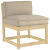 Cuscino Vidaxx tortora 80 x 40 x 12 cm tessuto oxford