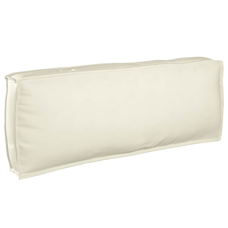 Vidaxl kussen crème 120 x 40 x 12 cm oxford stof