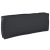 Cuscino VidaXL nero 120 x 40 x 12 cm in tessuto oxford