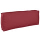 Cuscino VidaXL rosso vino 120 x 40 x 12 cm in tessuto oxford
