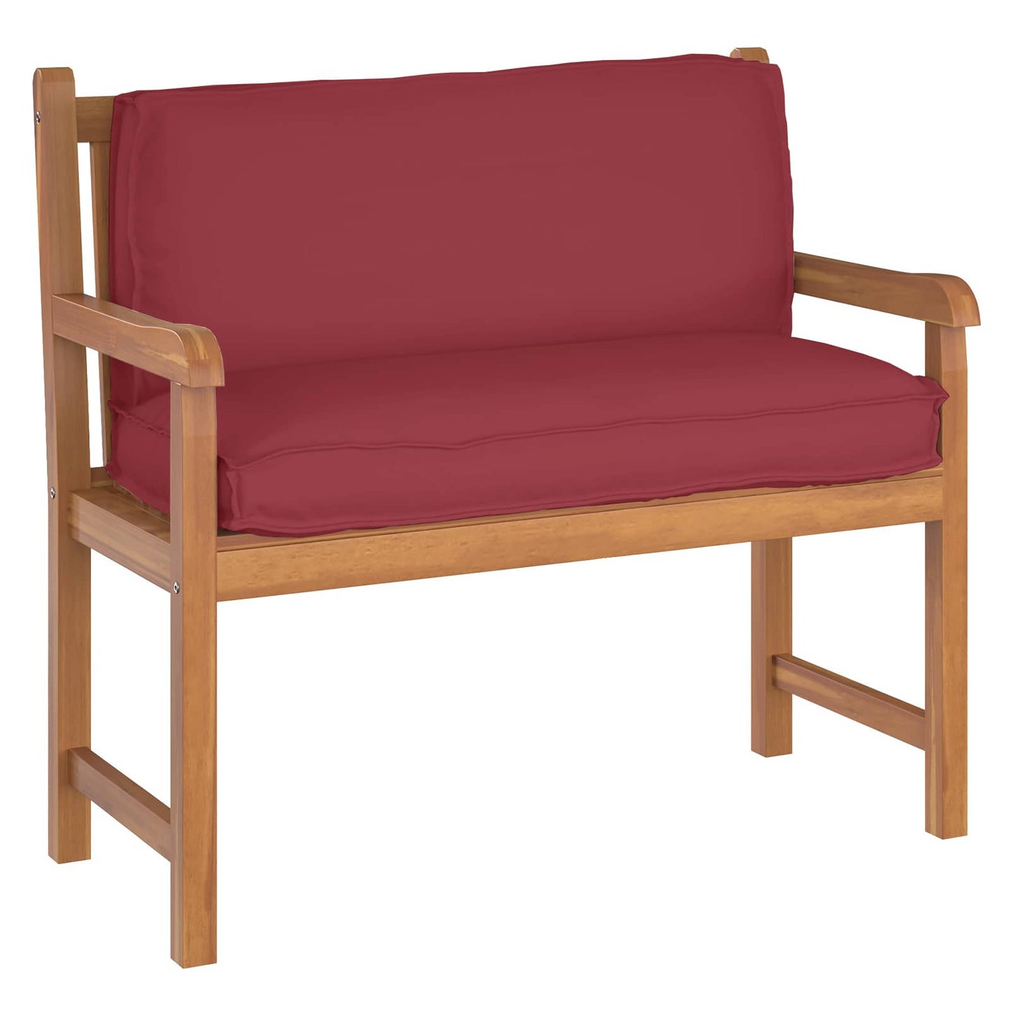 VidaXL cojín rojo vino 120 x 40 x 12 cm tela oxford