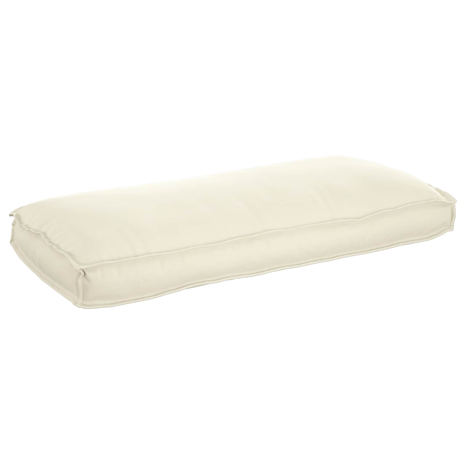 Vidaxl kussen crème 120 x 50 x 12 cm oxford stof