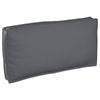 Cojín vidaxl antracita 120 x 60 x 12 cm tela oxford