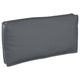 Cojín vidaxl antracita 120 x 60 x 12 cm tela oxford