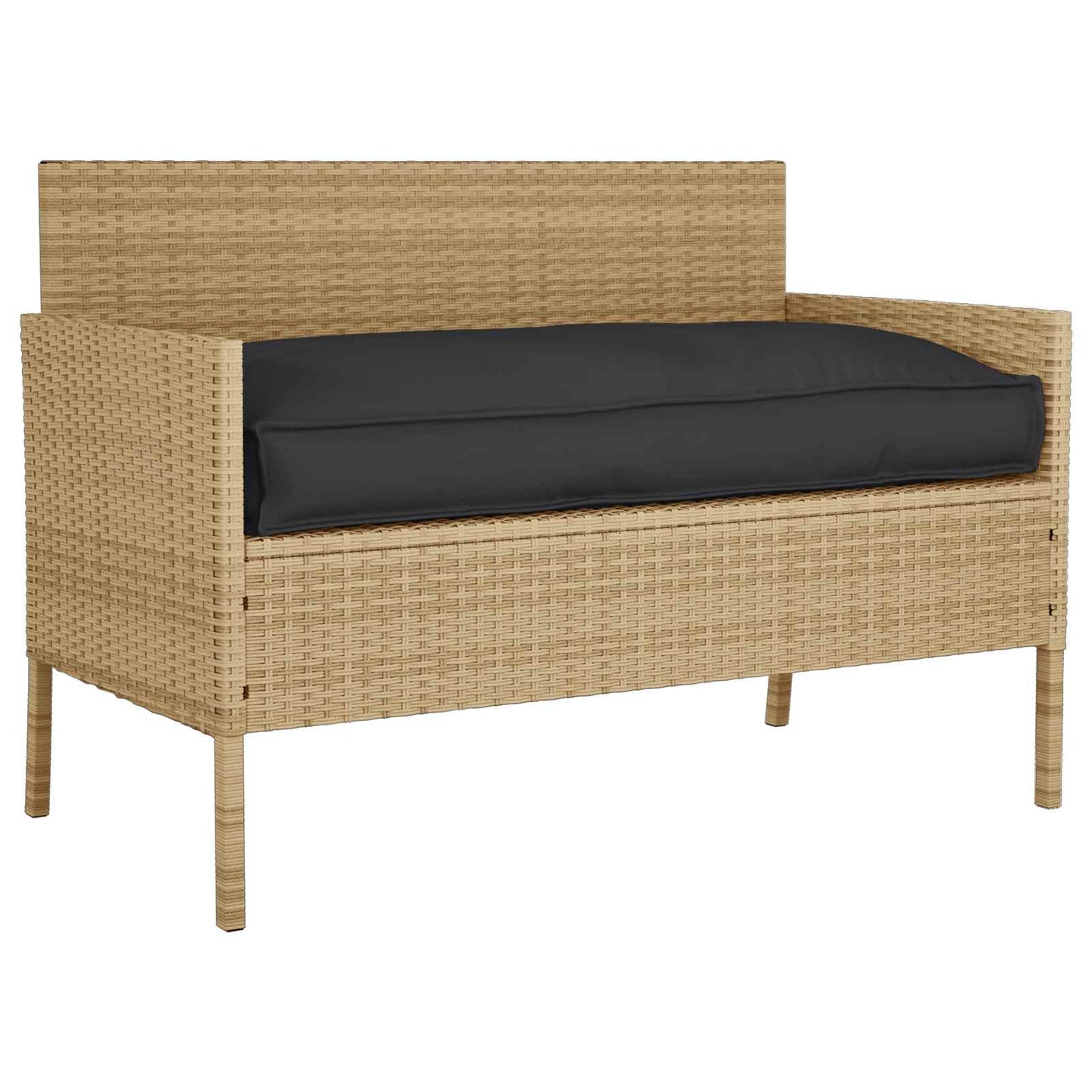 Cuscino Vidaxx nero 120 x 60 x 12 cm tessuto oxford