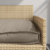 Vidaxl kussen taupe 150 x 40 x 8 cm oxford stof