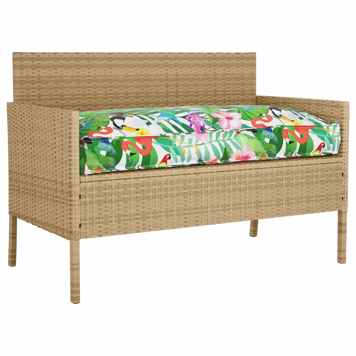 Vidaxx cojín flores multicolor 120 x 60 x 12 cm tela oxford