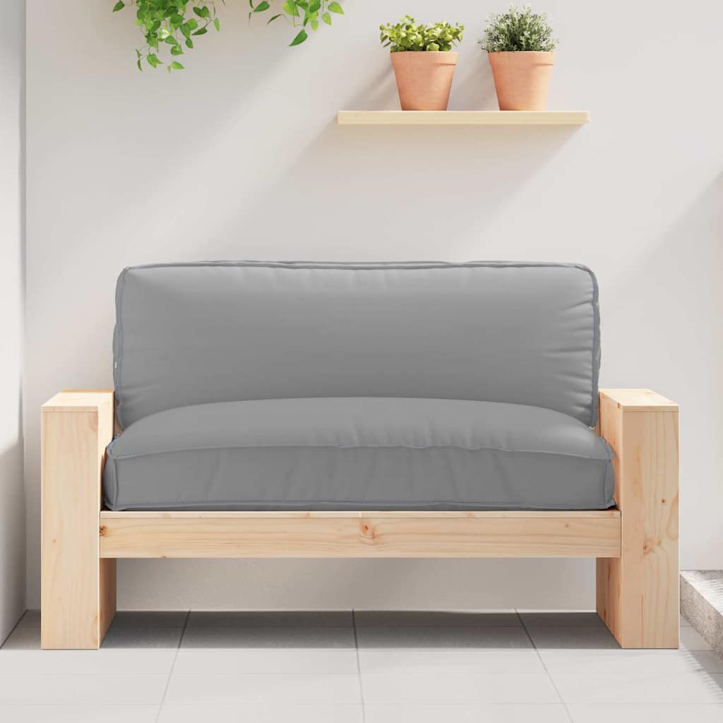 Vidaxl kussen grijs 120 x 80 x 12 cm oxford stof