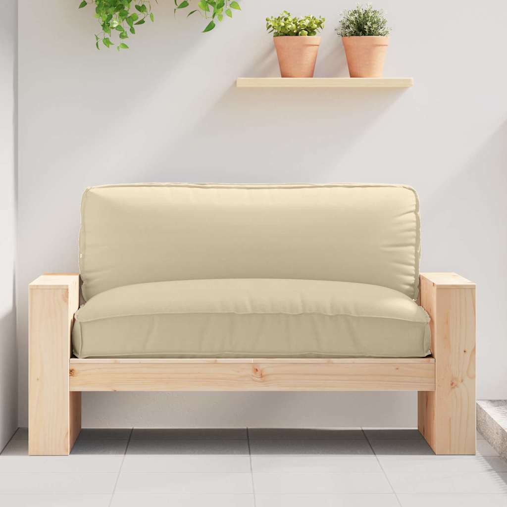Vidaxl kussen beige 120 x 80 x 12 cm oxford stof
