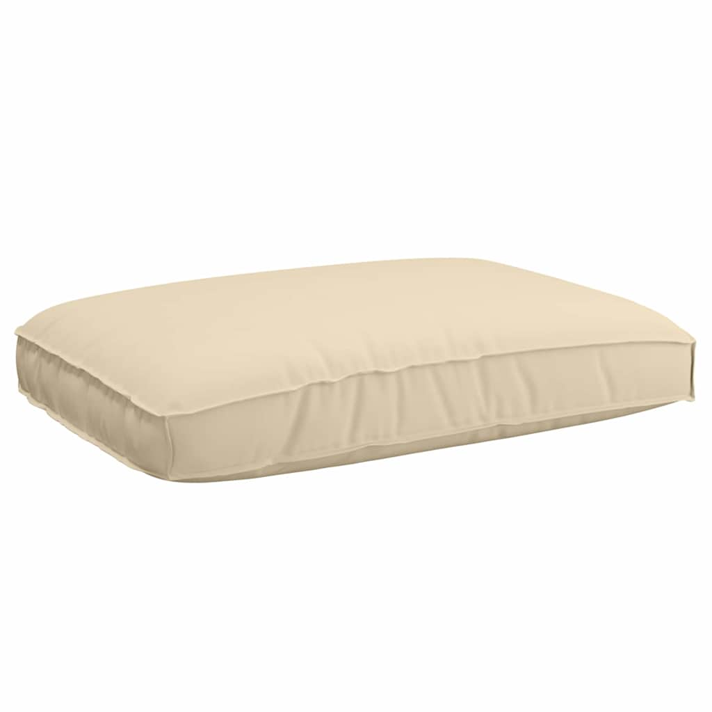 Vidaxl kussen beige 120 x 80 x 12 cm oxford stof