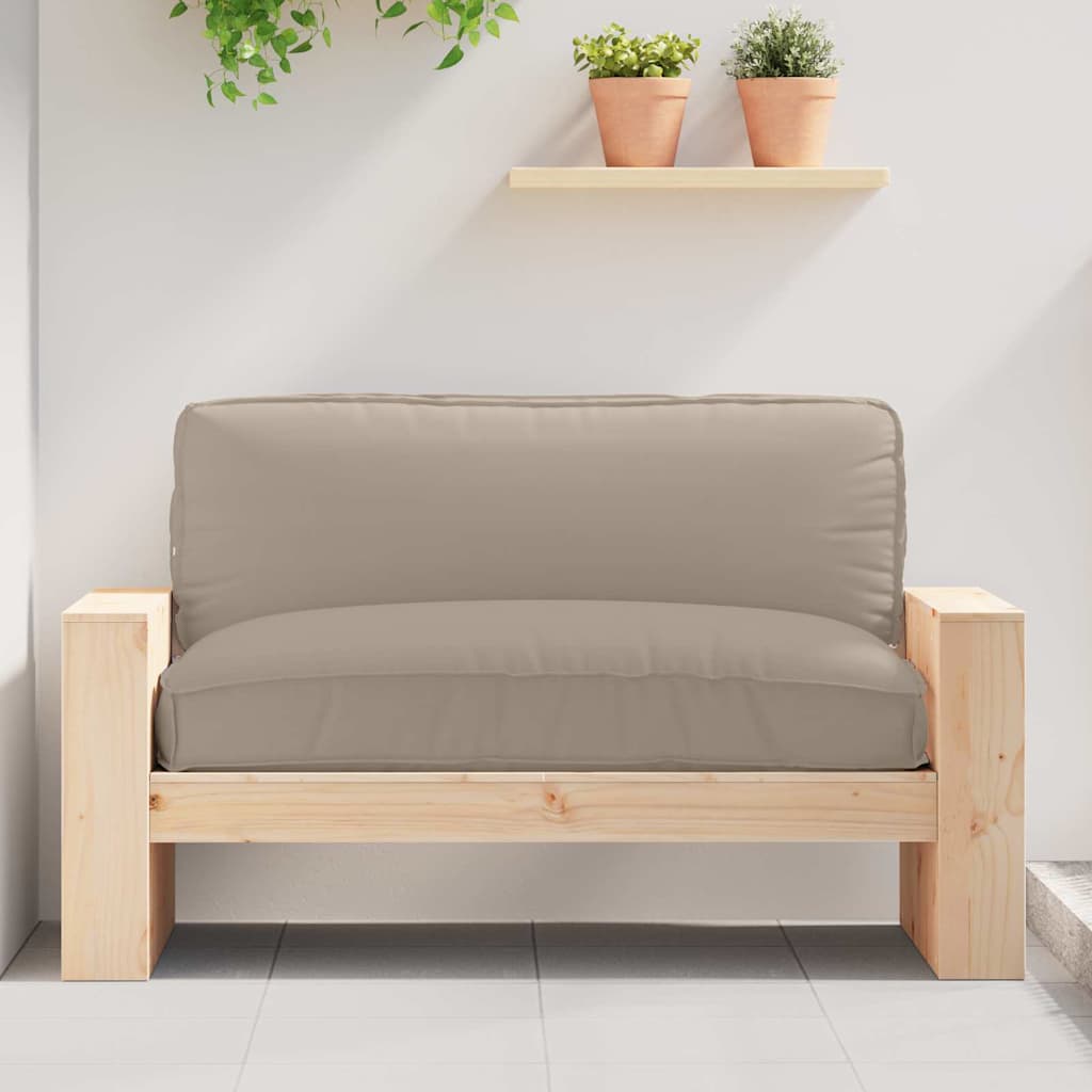 Vidaxx cojín gris topo 120 x 80 x 12 cm tela oxford