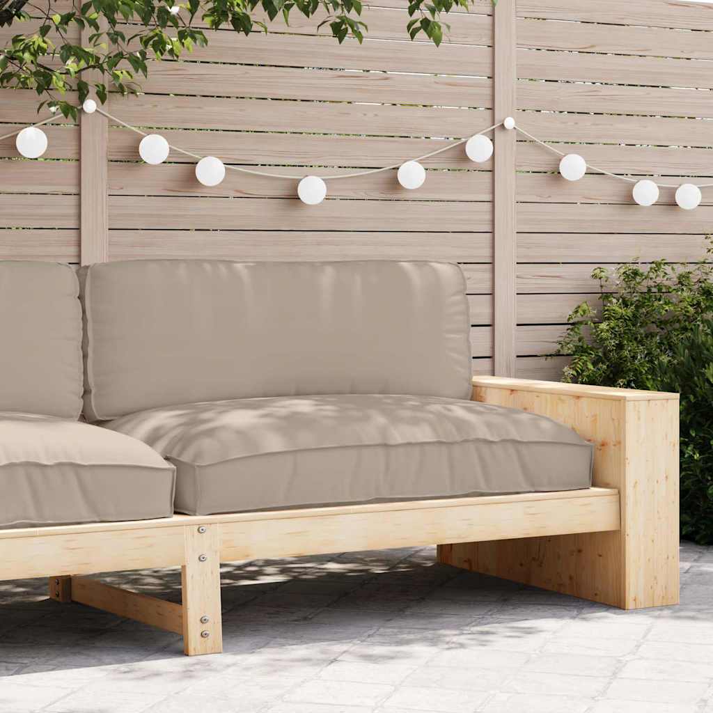 Vidaxl kussen taupe 120 x 80 x 12 cm oxford stof