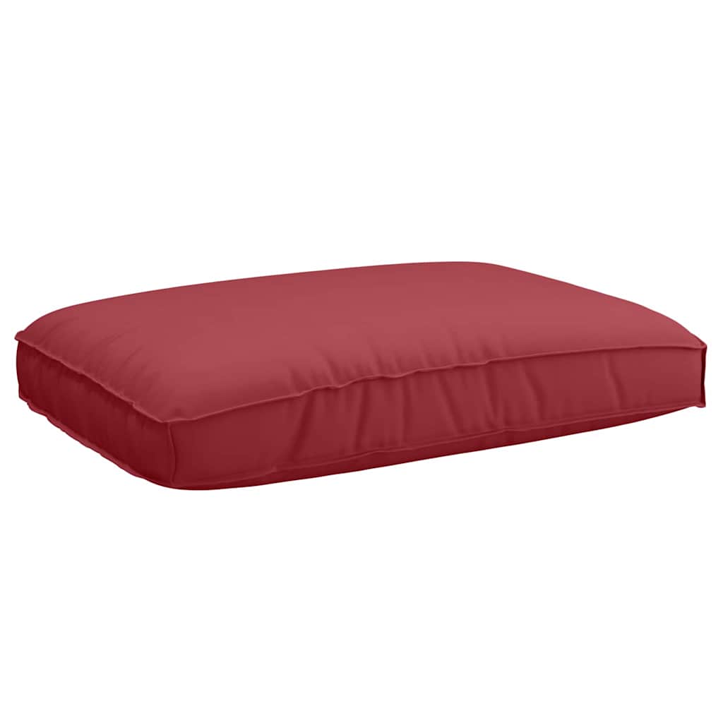 Vidaxxl cojín rojo vino 120 x 80 x 12 cm tela oxford
