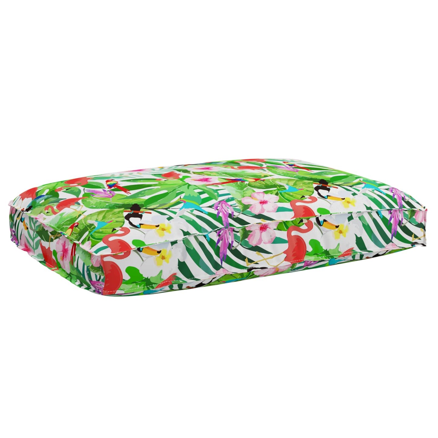 Vidaxl kussen bloemen multikleur 120 x 80 x 12 cm oxford stof