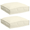 Cuscino Vidaxl 2 pz panna 40 x 40 x 8 cm tessuto oxford