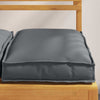 vidaxxl cojín 4uds antracita 40 x 40 x 8 cm tela oxford