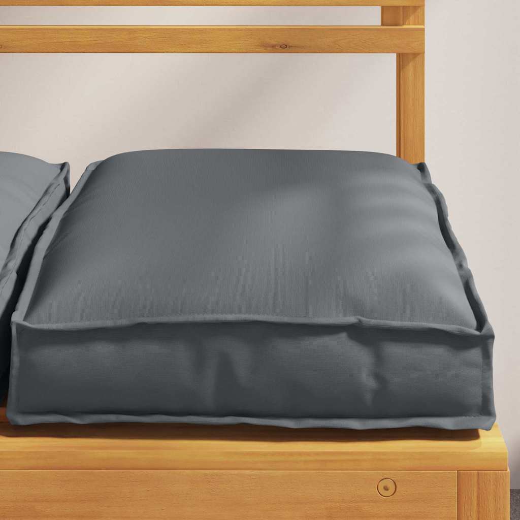 vidaxxl cojín 4uds antracita 40 x 40 x 8 cm tela oxford