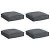 Vidaxl kussen 4 pcs antraciet 40 x 40 x 8 cm oxford stof