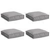 Cuscino Vidaxl 4 pezzi grigio 40 x 40 x 8 cm in tessuto oxford