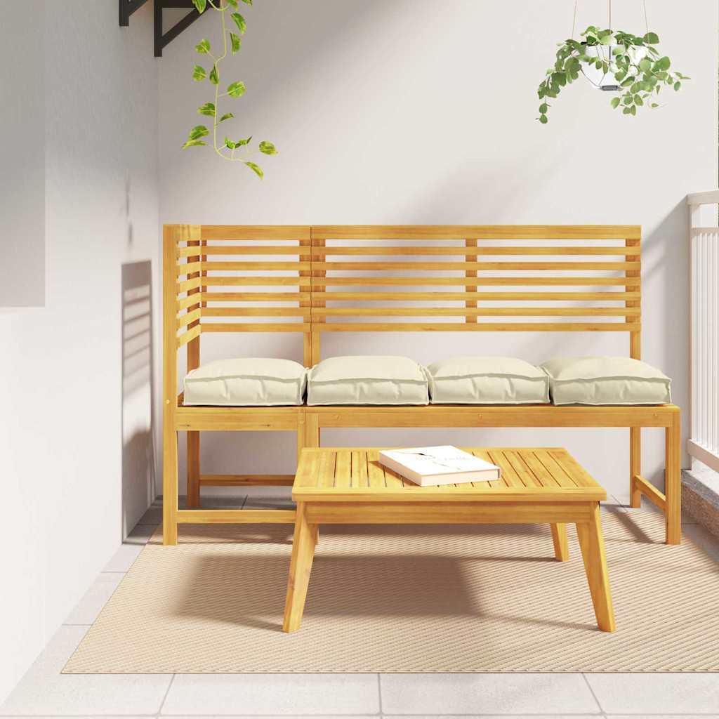 Vidaxl kussen 4 pcs crème 40 x 40 x 8 cm oxford stof