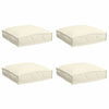 Vidaxl kussen 4 pcs crème 40 x 40 x 8 cm oxford stof