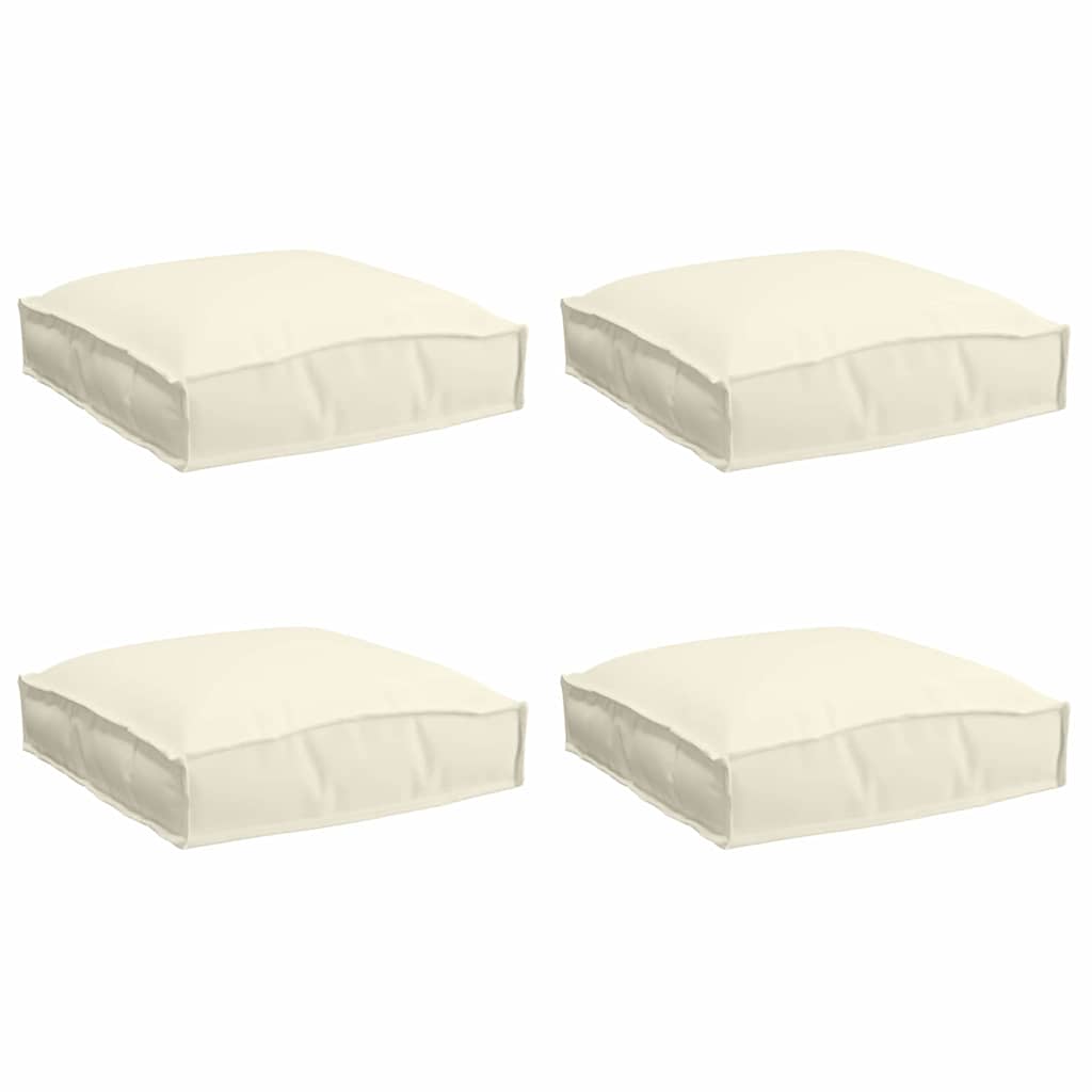 Vidaxl kussen 4 pcs crème 40 x 40 x 8 cm oxford stof