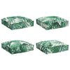 Vidaxl kussen blad 4 pcs bladpatroon 40 x 40 x 8 cm oxford stof