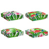 Vidaxl kussen bloemen 4 pcs multikleur 40 x 40 x 8 cm oxford stof