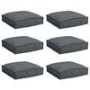 Vidaxl kussen 6 pcs antraciet 40 x 40 x 8 cm oxford stof
