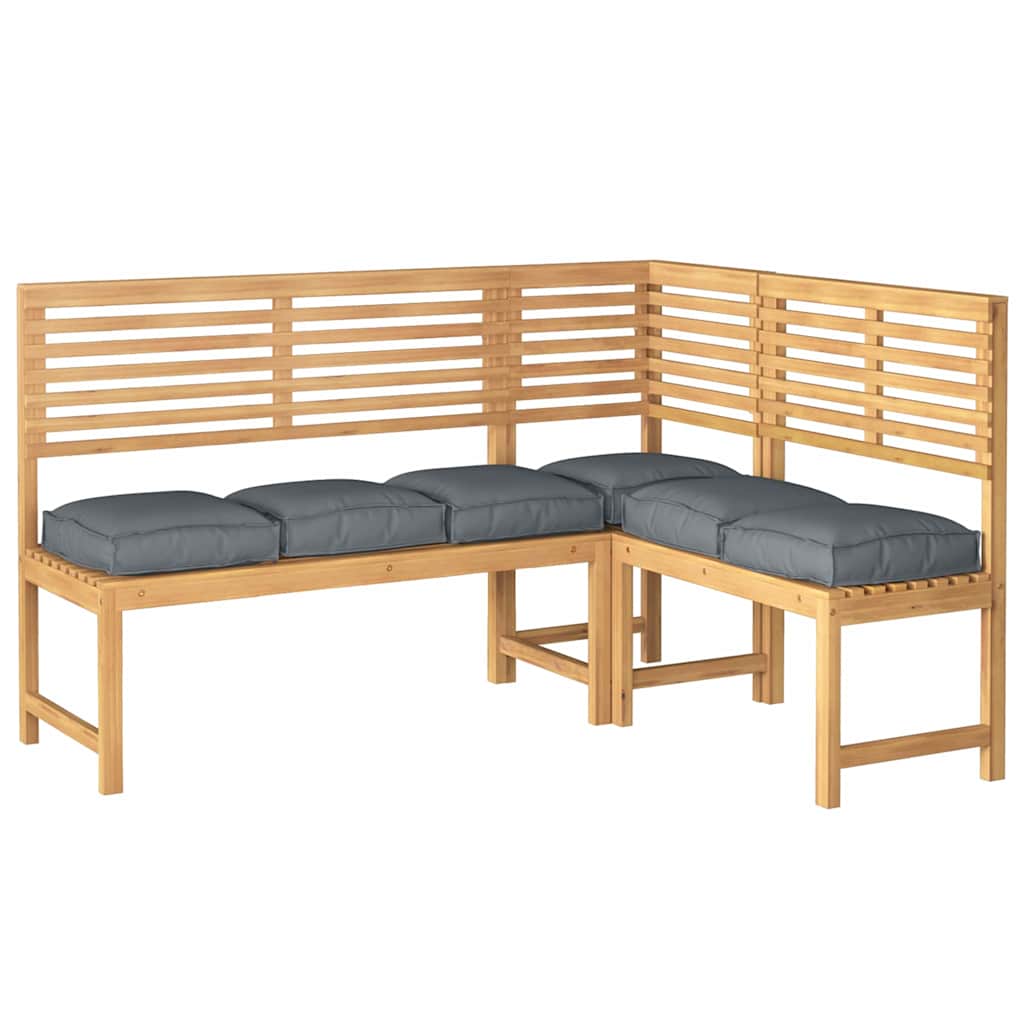 Vidaxxl cojín 6uds antracita 40 x 40 x 8 cm tela oxford