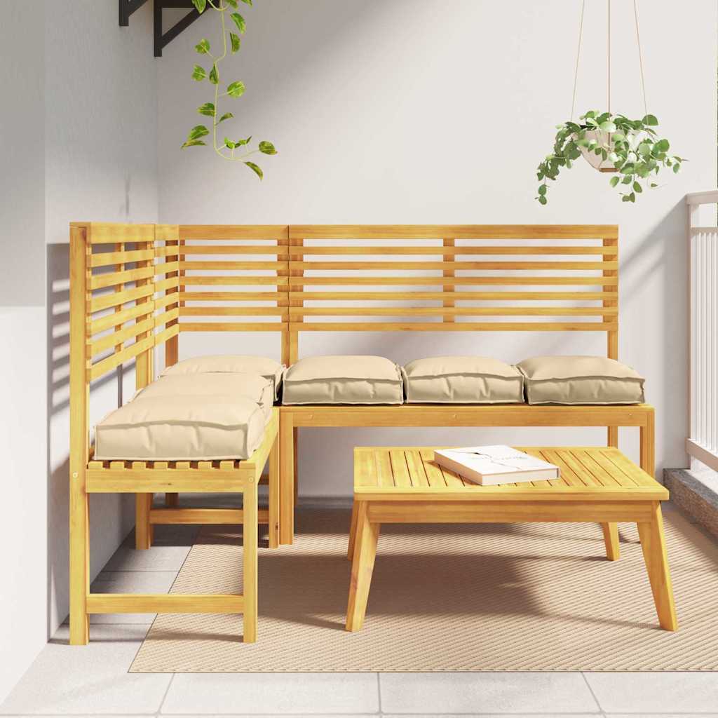 Cuscino Vidaxl 6 pezzi beige 40 x 40 x 8 cm in tessuto oxford