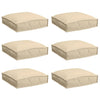 Cuscino Vidaxl 6 pezzi beige 40 x 40 x 8 cm in tessuto oxford