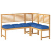 vidaxxl cojín 6uds azul royal 40 x 40 x 8 cm tela oxford