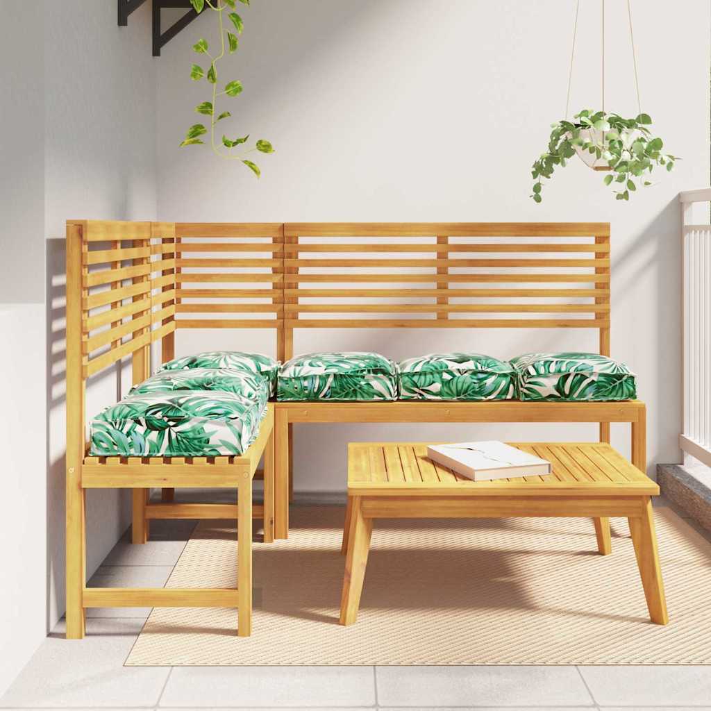 Vidaxxl lenzuolo per cuscino 6 pezzi motivo foglie 40 x 40 x 8 cm in tessuto oxford