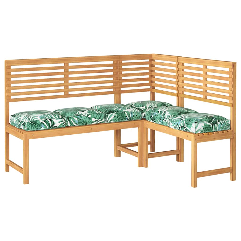 Vidaxxl lenzuolo per cuscino 6 pezzi motivo foglie 40 x 40 x 8 cm in tessuto oxford