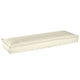Vidaxl kussen crème 120 x 40 x 8 cm oxford stof
