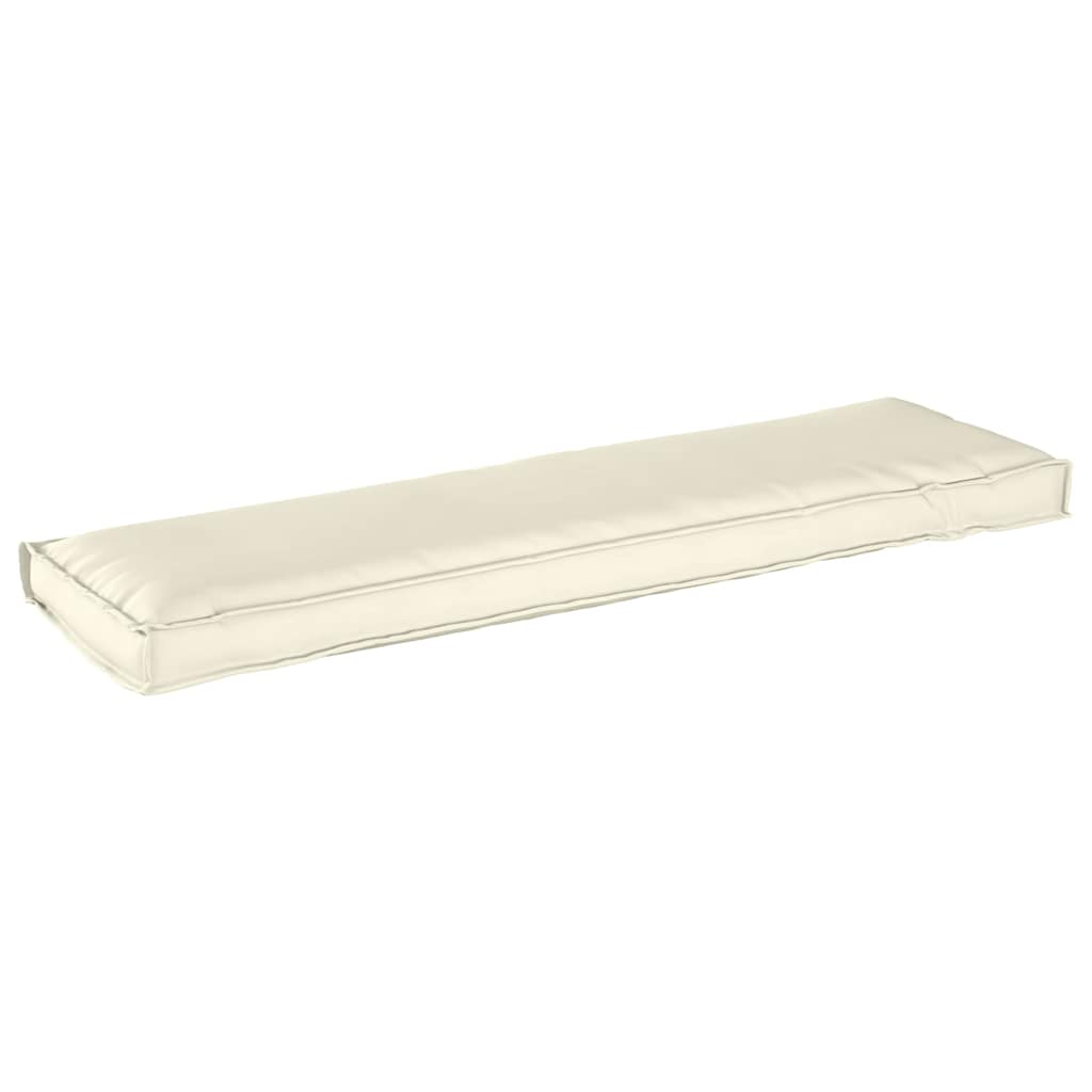 Vidaxl kussen crème 140 x 40 x 8 cm oxford stof