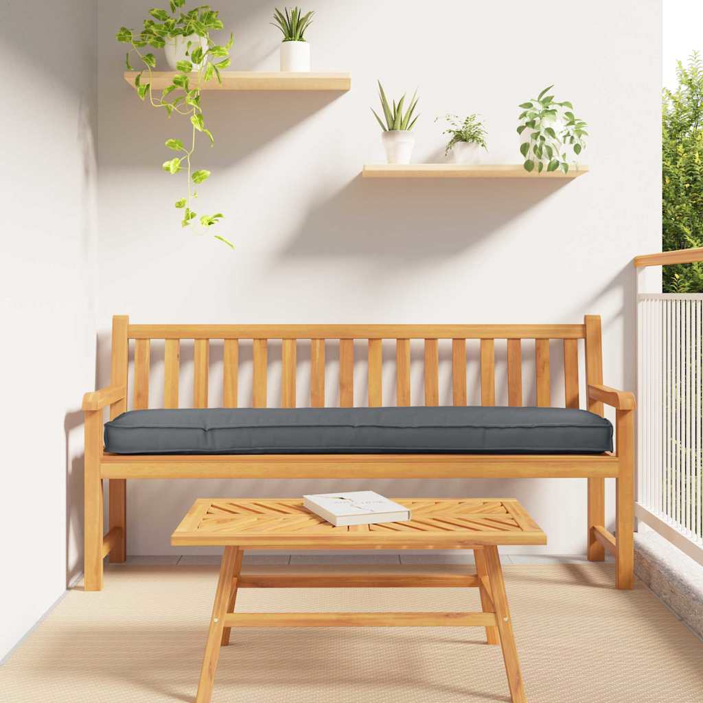 Vidaxl cojín paleta antracita 180 x 40 x 8 cm tela oxford