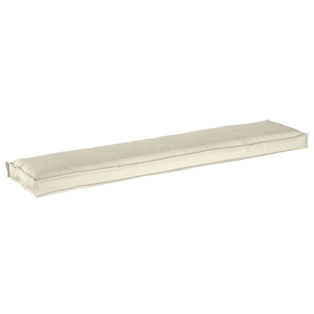 Vidaxl palet kussen crème 180 x 40 x 8 cm oxford stof