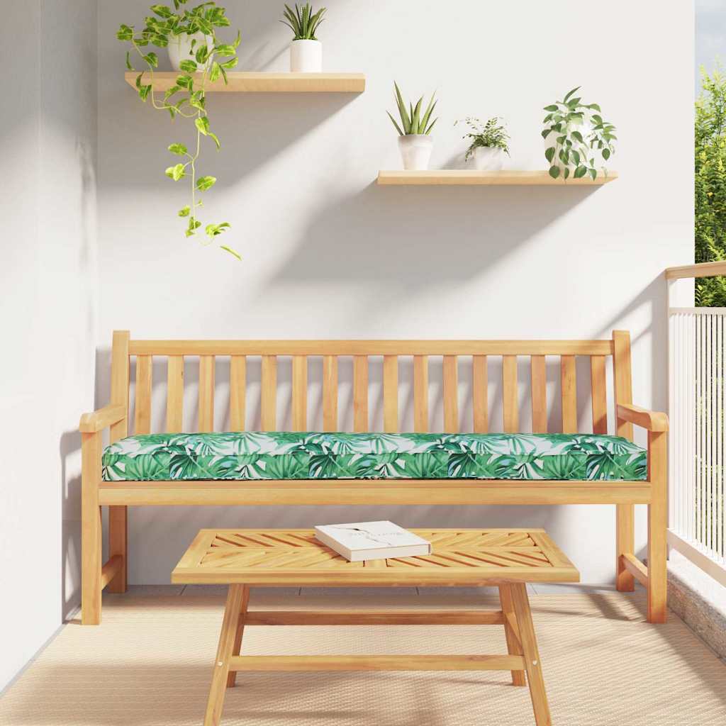 Vidaxx cojín paleta estampado hojas verdes 180 x 40 x 8 cm tela oxford