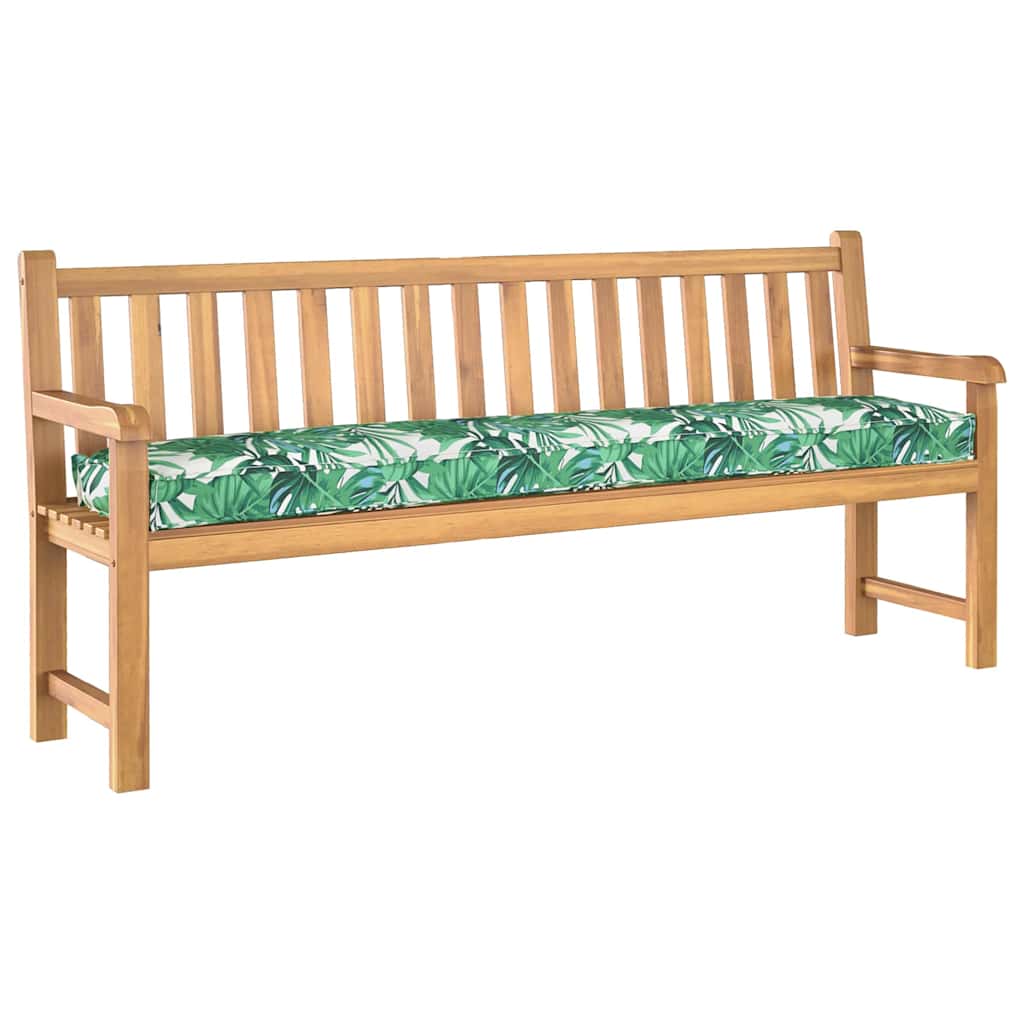 Vidaxx cojín paleta estampado hojas verdes 180 x 40 x 8 cm tela oxford